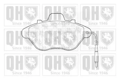 BP582 QUINTON HAZELL Комплект тормозных колодок, дисковый тормоз