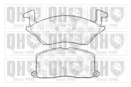 BP689 QUINTON HAZELL Комплект тормозных колодок, дисковый тормоз