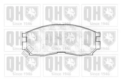 BP697 QUINTON HAZELL Комплект тормозных колодок, дисковый тормоз