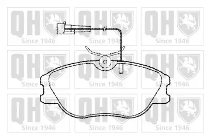 BP740 QUINTON HAZELL Комплект тормозных колодок, дисковый тормоз
