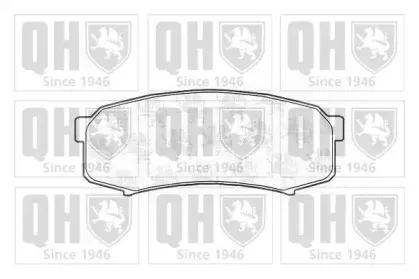 BP757 QUINTON HAZELL Комплект тормозных колодок, дисковый тормоз