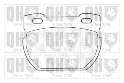BP840 QUINTON HAZELL Комплект тормозных колодок, дисковый тормоз