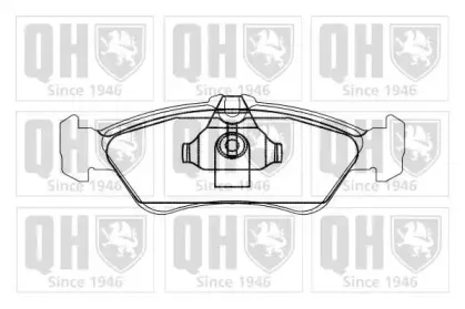 BP869 QUINTON HAZELL Комплект тормозных колодок, дисковый тормоз