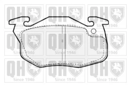 BP872 QUINTON HAZELL Комплект тормозных колодок, дисковый тормоз