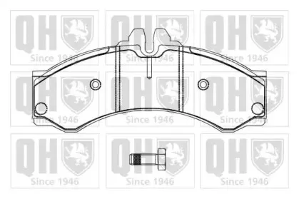 BP878 QUINTON HAZELL Комплект тормозных колодок, дисковый тормоз