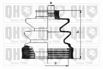 QJB1052 QUINTON HAZELL Комплект пылника, приводной вал
