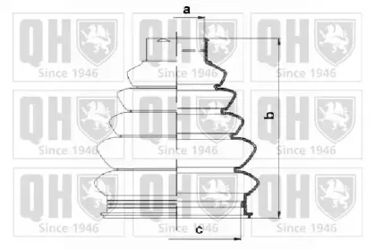QJB1110 QUINTON HAZELL Комплект пылника, приводной вал
