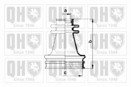QJB256 QUINTON HAZELL Комплект пылника, приводной вал