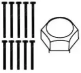 22-29006B GOETZE Комплект болтов головки цилидра