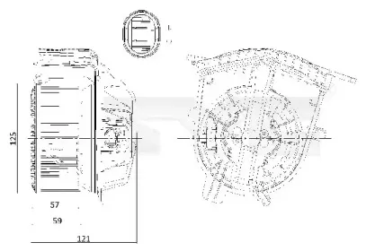 528-0002 TYC Вентилятор салона