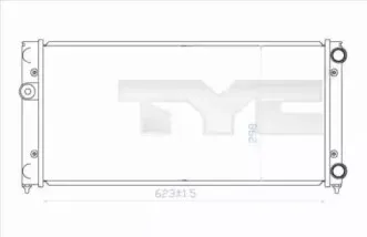 737-0028 TYC Радиатор, охлаждение двигателя