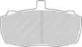 FVR690 FERODO Комплект тормозных колодок, дисковый тормоз