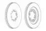 DDF1398-1 FERODO Тормозной диск
