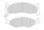 FDB1034 FERODO Комплект тормозных колодок, дисковый тормоз