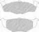 FSL1054 FERODO Комплект тормозных колодок, дисковый тормоз