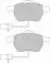 FSL1323 FERODO Комплект тормозных колодок, дисковый тормоз