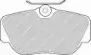 FSL669 FERODO Комплект тормозных колодок, дисковый тормоз