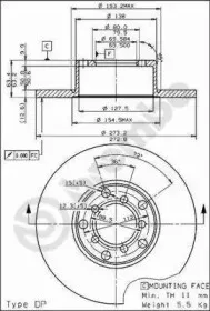 08.1511.10 BREMBO Тормозной диск