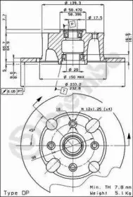 08.2163.10 BREMBO Тормозной диск