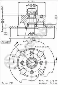08.2163.20 BREMBO Тормозной диск