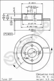 08.2792.10 BREMBO Тормозной диск