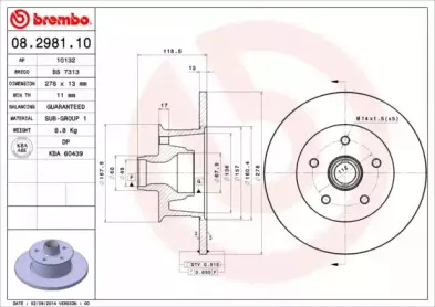 08.2981.10 BREMBO