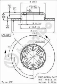 08.3437.10 BREMBO Тормозной диск