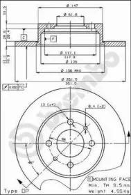 08.3449.10 BREMBO Тормозной диск