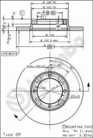 08.4974.10 BREMBO Тормозной диск
