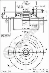 08505110 BREMBO Тормозной диск