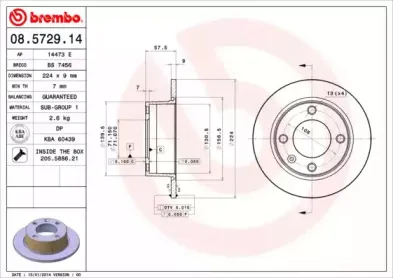 08.5729.14 BREMBO