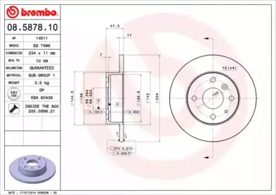 08.5878.10 BREMBO