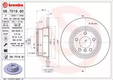 08.7019.80 BREMBO