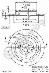 08.9180.10 BREMBO Тормозной диск