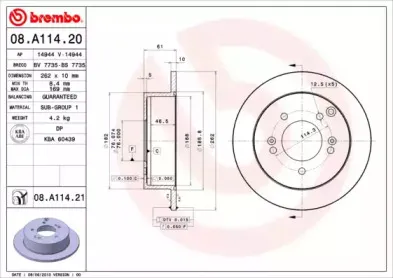08.A114.21 BREMBO
