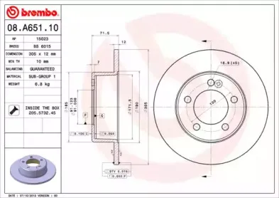 08.A651.10 BREMBO