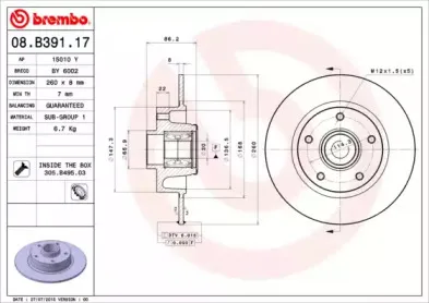 08.B391.17 BREMBO