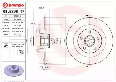 08.B396.17 BREMBO