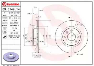 09.3149.14 BREMBO