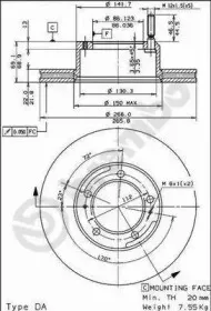 09.3991.10 BREMBO Тормозной диск