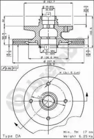 09.4471.10 BREMBO Тормозной диск