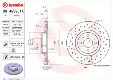 09.4939.1X BREMBO