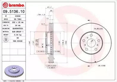 09.5136.10 BREMBO