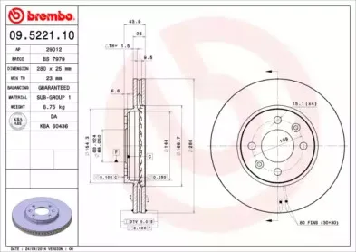 09.5221.10 BREMBO