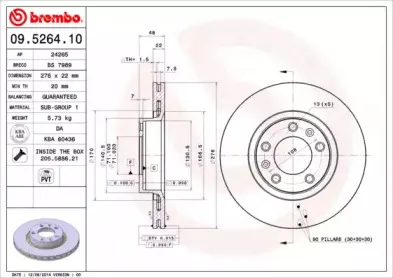 09.5264.10 BREMBO