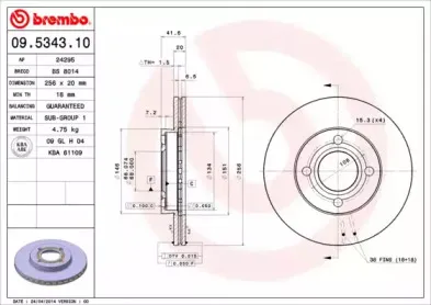 09.5343.10 BREMBO