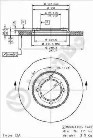 09.5615.10 BREMBO Тормозной диск