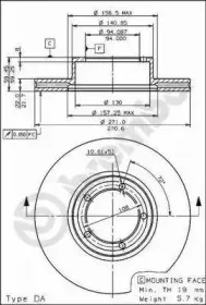 09.5652.20 BREMBO Тормозной диск