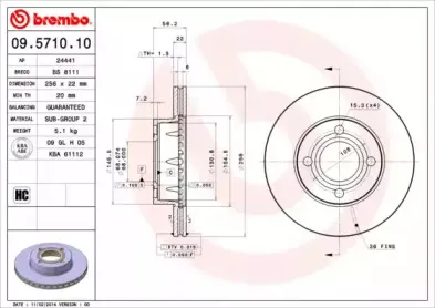 09.5710.10 BREMBO