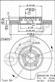 09.5734.10 BREMBO Тормозной диск